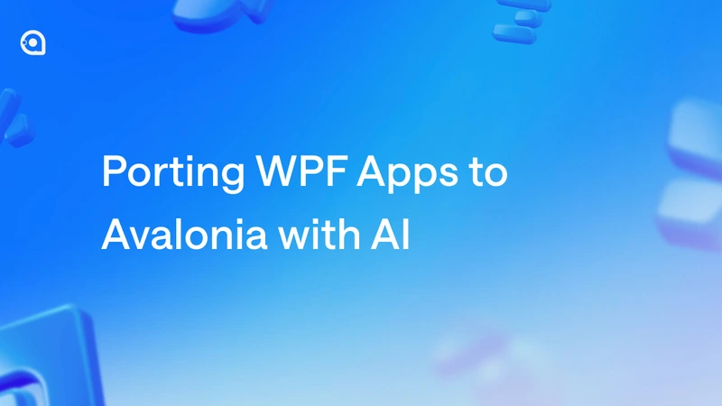Porting WPF to Avalonia with AI